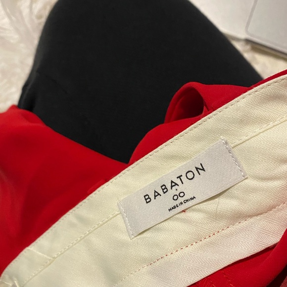 Aritzia babaton red Sadiki high waisted wide leg trouser - Picture 6 of 15